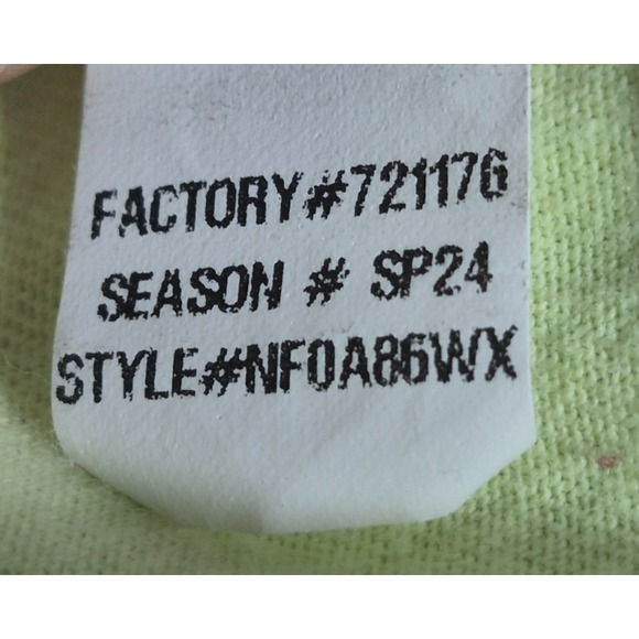 North Face Mens Brand Proud T-Shirt XXL 2XL Greenish-Yellow Cotton NF0A86WX - Picture 7 of 7